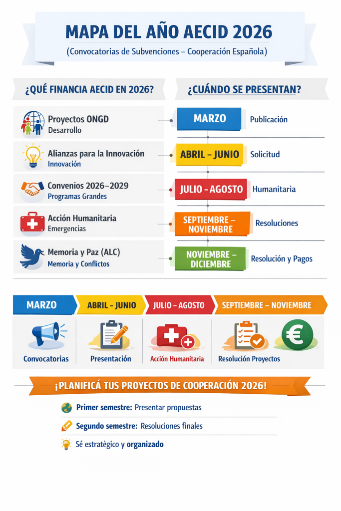Cooperación Española: Agenda 2026